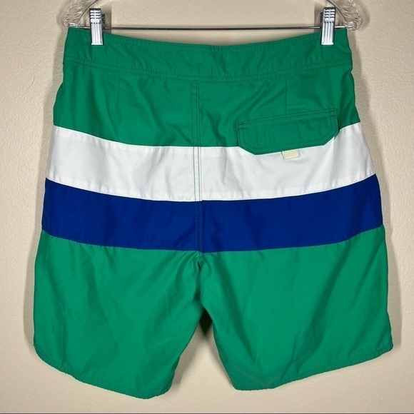 Bonobos Mens Color Block Green Blue Swim Trunks Size 32 - Picture 3 of 6